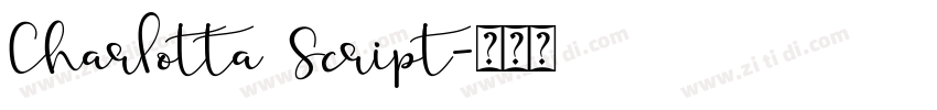 Charlotta Script字体转换